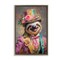 Stupell Industries Victorian Sloth Portrait Floating Frame, design by Wumples